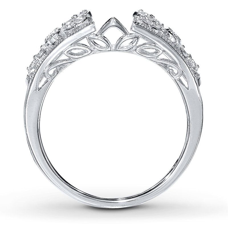 Main Image 2 of Previously Owned Diamond Enhancer Ring 1/6 ct tw Round-Cut 14K White Gold