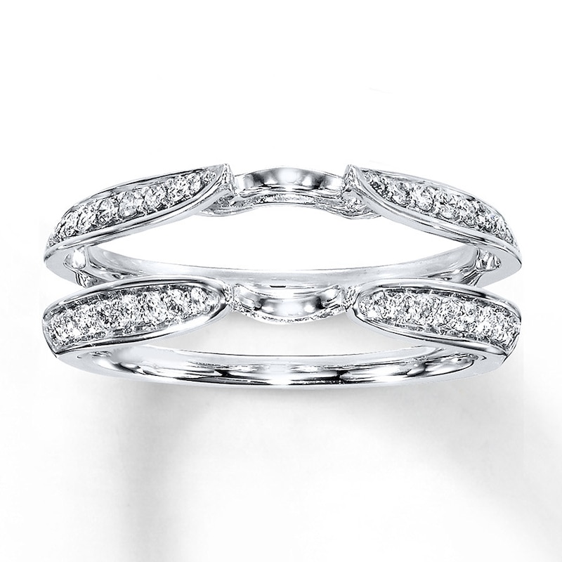 Main Image 1 of Previously Owned Diamond Enhancer Ring 3/8 ct tw 10K White Gold