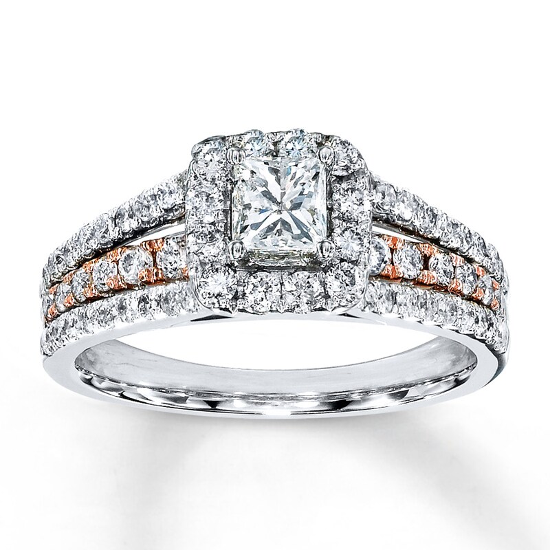 Main Image 1 of Previously Owned Diamond Ring 1-1/5 cts tw 14K Two-Tone Gold