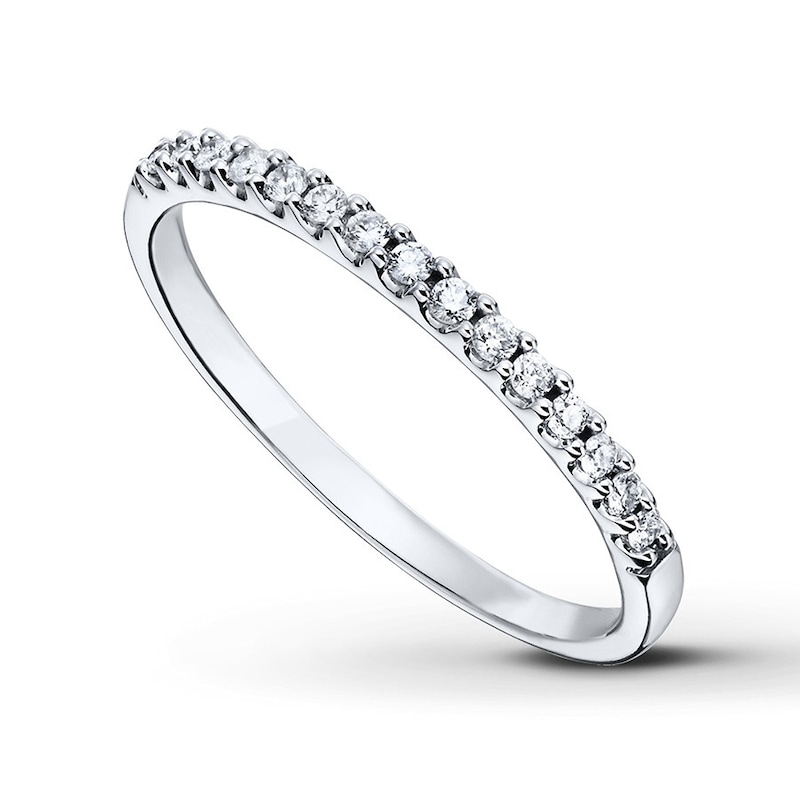 Main Image 1 of Previously Owned Diamond Anniversary Band 1/6 ct tw Round-cut  14K White Gold