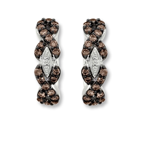 Previously Owned Le Vian Chocolate Diamonds 5/8 ct tw Earrings 14K Vanilla Gold