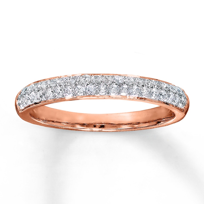 Main Image 1 of Previously Owned Anniversary Band 1/3 ct tw Round-cut Diamonds 10K Rose Gold