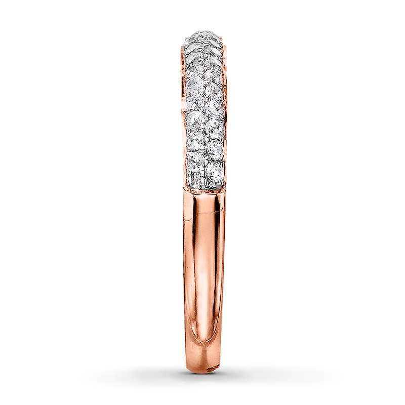 Main Image 3 of Previously Owned Anniversary Band 1/3 ct tw Round-cut Diamonds 10K Rose Gold