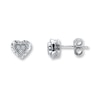 Thumbnail Image 1 of Previously Owned Diamond Earrings 1/10 ct tw Sterling Silver