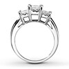 Thumbnail Image 2 of Previously Owned Diamond Engagement Ring 1 ct tw Round/Princess-Cut 14K White Gold