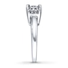 Thumbnail Image 3 of Previously Owned Diamond Engagement Ring 1 ct tw Round/Princess-Cut 14K White Gold