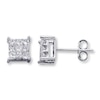 Thumbnail Image 0 of Previously Owned Diamond Earrings 1/3 ct tw 10K White Gold