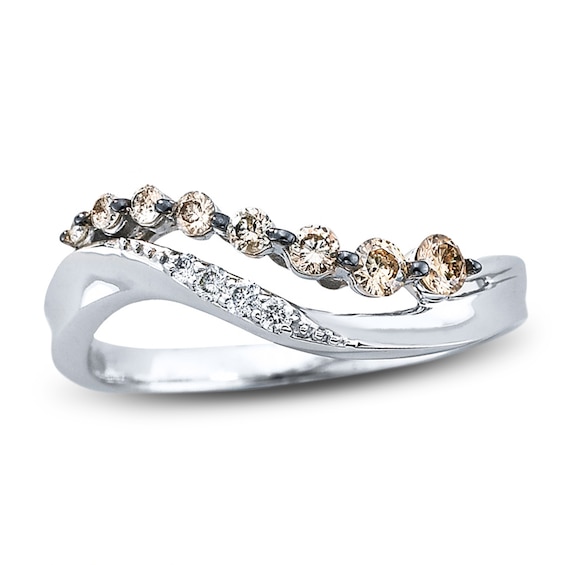 Previously Owned Diamond Ring 1/3 ct tw Round-cut Sterling Silver