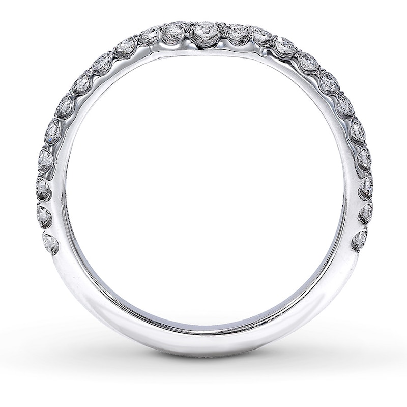 Main Image 2 of Previously Owned Neil Lane Diamond Wedding Band 1/3 ct tw Round-cut 14K White Gold - Size 5.5