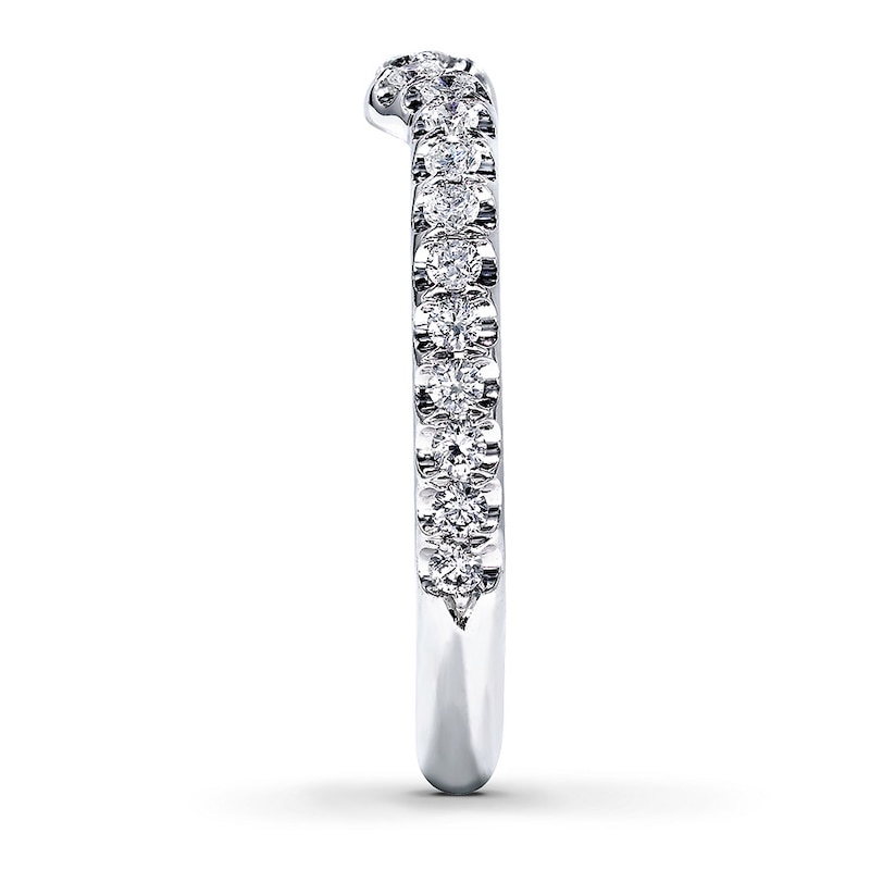 Main Image 3 of Previously Owned Neil Lane Diamond Wedding Band 1/3 ct tw Round-cut 14K White Gold - Size 5.5