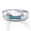 Previously Owned Men's Band 1/4 ct tw Diamonds 10K White Gold