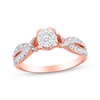 Previously Owned Heart Diamond Promise Ring 1/5 ct tw 10K Rose Gold