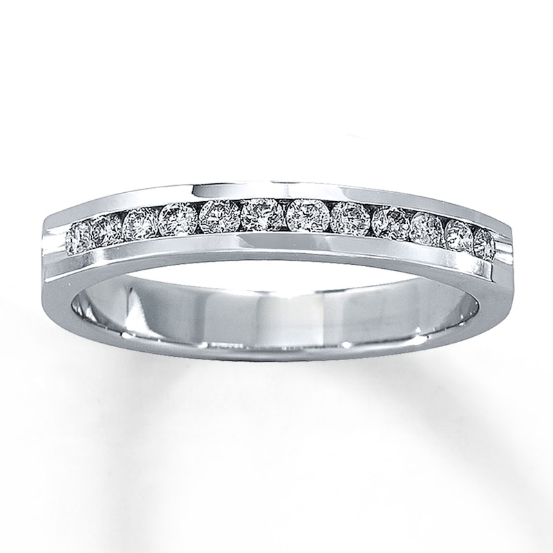 Previously Owned Diamond Anniversary Band 1/4 ct tw Round-cut 14K White Gold