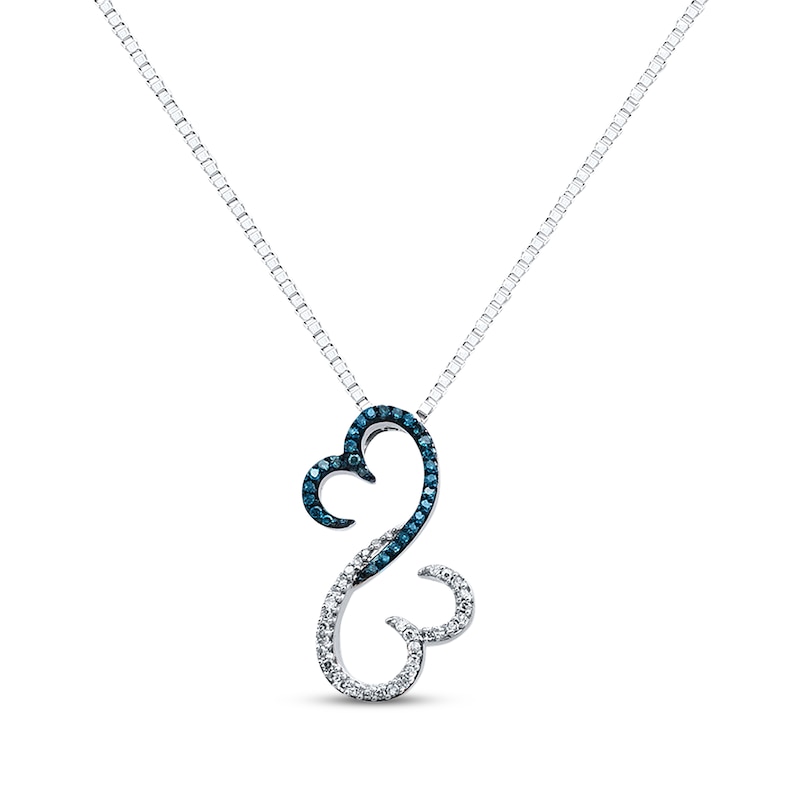Main Image 1 of Previously Owned Necklace 1/6 ct tw Diamonds Sterling Silver