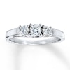 Thumbnail Image 1 of Previously Owned 3-Stone Diamond Ring 1/2 ct tw Round 14K Gold