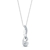 Thumbnail Image 1 of Previously Owned Diamond Necklace 1/15 ct tw Round-cut Sterling Silver