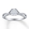 Thumbnail Image 1 of Previously Owned Diamond Promise Ring 1/5 carat tw Sterling Silver