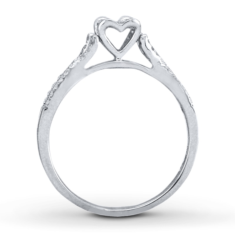 Main Image 3 of Previously Owned Diamond Promise Ring 1/5 carat tw Sterling Silver