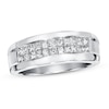 Thumbnail Image 1 of Previously Owned Men's Diamond Ring 1 ct tw Square-cut 14K White Gold