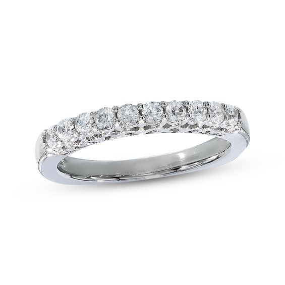 Previously Owned Diamond Anniversary Band 3/8 ct tw Round-cut 18K White Gold