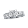 Thumbnail Image 0 of Previously Owned Diamond Engagement Ring 1-1/4 ct tw Princess & Round-cut 14K White Gold