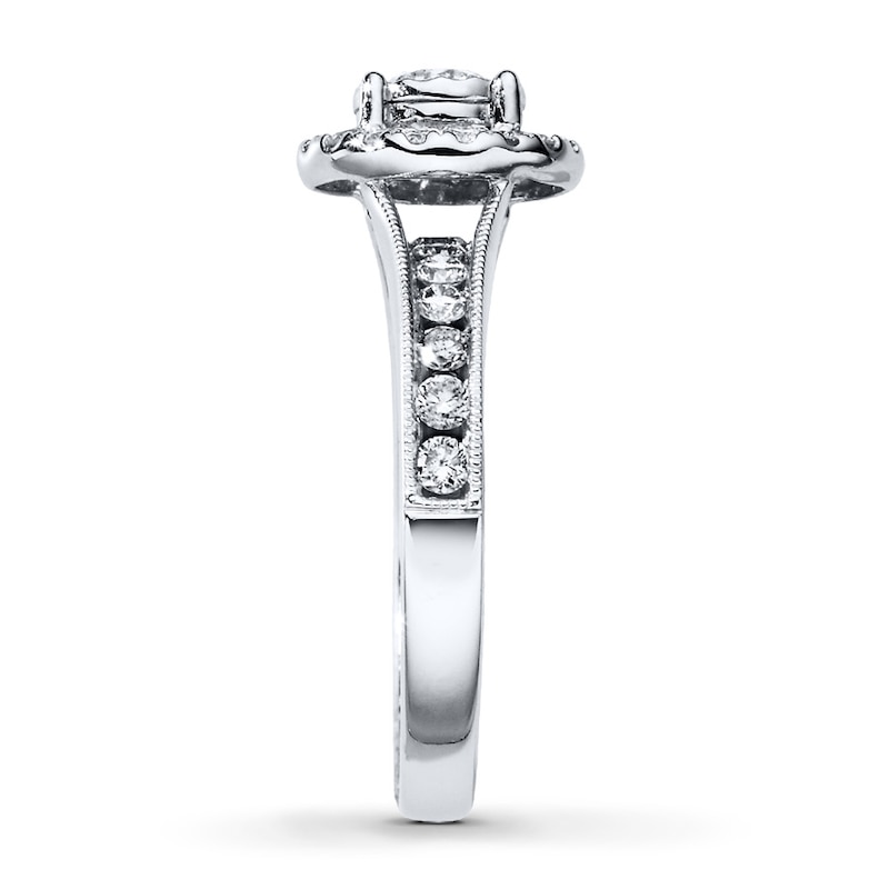 Main Image 3 of Previously Owned Diamond Ring 1 ct tw Round-cut 14K White Gold