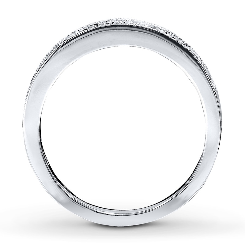 Main Image 2 of Previously Owned Diamond Band 1/2 ct tw Round 14K White Gold