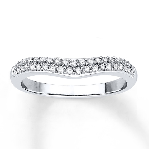 Previously Owned Diamond Enhancer Band 1/4 ct tw Round-cut 14K White Gold