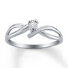 Thumbnail Image 1 of Previously Owned Diamond Accent Promise Ring 10K White Gold