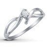 Thumbnail Image 2 of Previously Owned Diamond Accent Promise Ring 10K White Gold