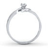 Thumbnail Image 3 of Previously Owned Diamond Accent Promise Ring 10K White Gold