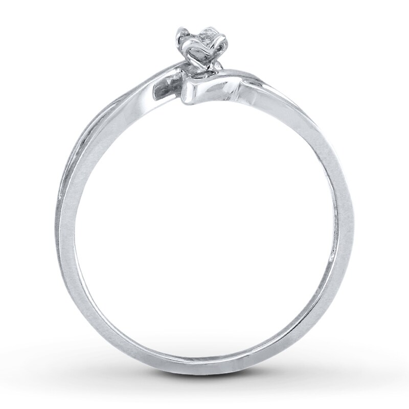 Main Image 3 of Previously Owned Diamond Accent Promise Ring 10K White Gold