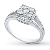 Previously Owned Diamond Ring 1/2 cttw Round-cut 10K White Gold