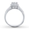 Thumbnail Image 2 of Previously Owned Diamond Ring 1/2 cttw Round-cut 10K White Gold
