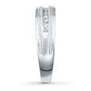 Thumbnail Image 3 of Previously Owned Men's Diamond Wedding Band 1/10 ct tw Round-cut 10K White Gold