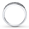 Thumbnail Image 2 of Previously Owned Black Diamond Men's Band 1-1/2 ct tw Round-cut 10K White Gold
