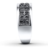 Thumbnail Image 3 of Previously Owned Black Diamond Men's Band 1-1/2 ct tw Round-cut 10K White Gold