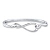 Thumbnail Image 1 of Previously Owned Diamond Bangle Bracelet 1/10 ct tw Sterling Silver