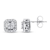 Thumbnail Image 1 of Previously Owned Diamond Framed Earrings 1/4 carat tw 10K White Gold