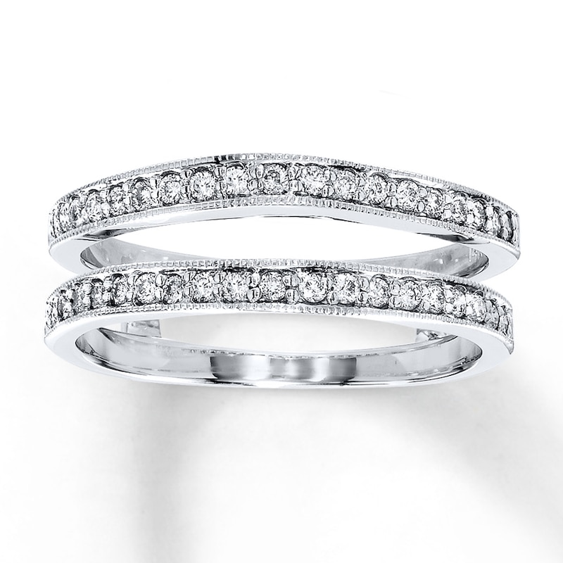 Main Image 1 of Previously Owned Diamond Enhancer Ring 1/3 ct tw Round-cut 14K White Gold