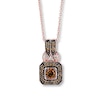 Thumbnail Image 1 of Previously Owned Le Vian Diamond Necklace 1/2 ct tw 14K Strawberry Gold