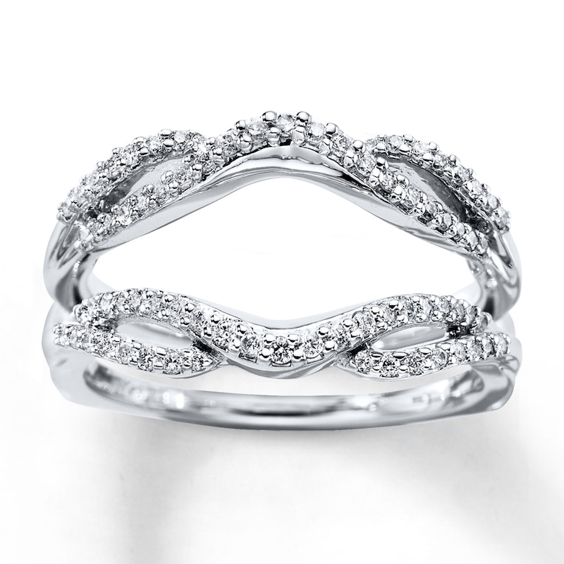 Main Image 1 of Previously Owned Diamond Enhancer Ring 1/3 ct tw 14K White Gold