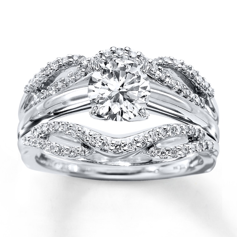 Main Image 4 of Previously Owned Diamond Enhancer Ring 1/3 ct tw 14K White Gold