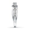 Thumbnail Image 3 of Previously Owned Engagement Ring 1/3 ct tw Round-cut Diamonds 10K White Gold