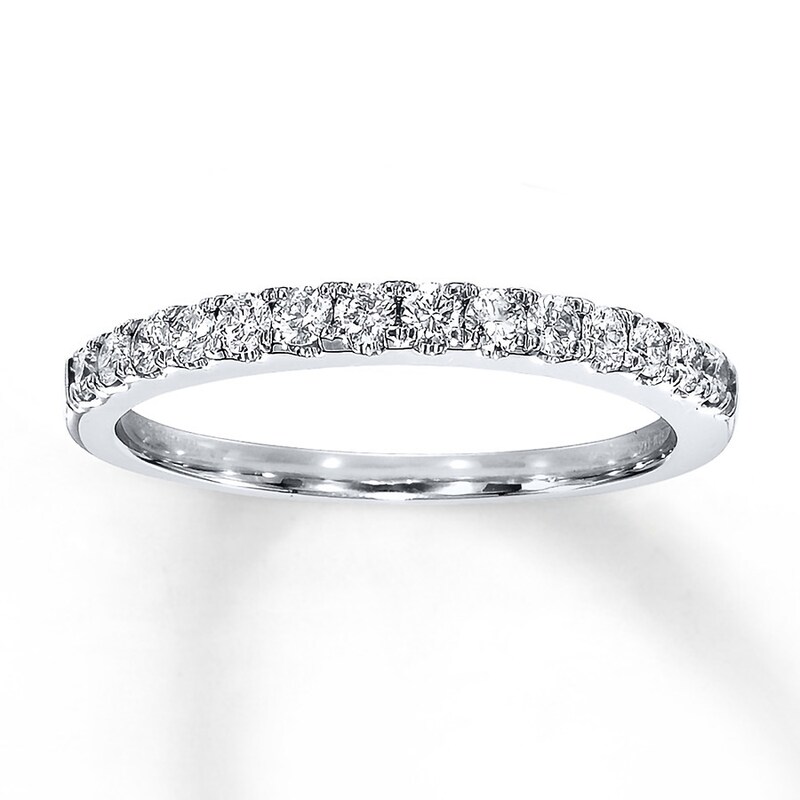 Main Image 1 of Previously Owned Diamond Wedding Band 1/3 ct tw 14K White Gold