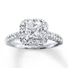 Thumbnail Image 1 of Previously Owned Diamond Engagement Ring 1-5/8 ct tw Princess-cut 14K White Gold