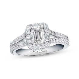 Previously Owned Neil Lane Diamond Engagement Ring 1-3/8 cttw 14K White Gold