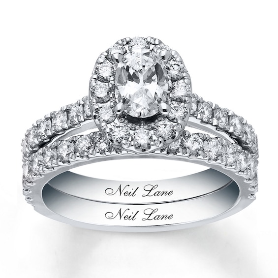 Previously Owned Neil Lane Bridal Set 1-7/8 ct tw Diamonds 14K White Gold