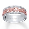Previously Owned Diamond Ring 1/5 cttw Sterling Silver & 14K Rose Gold
