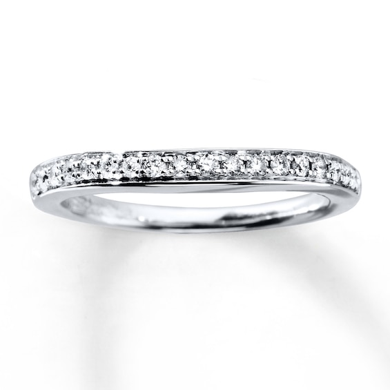 Previously Owned Diamond Wedding Band 1/5 ct tw Round-cut 14K White Gold